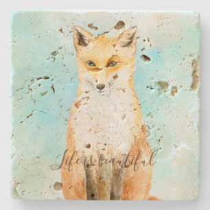 Dessous-de-verre En Pierre Aqua Fox