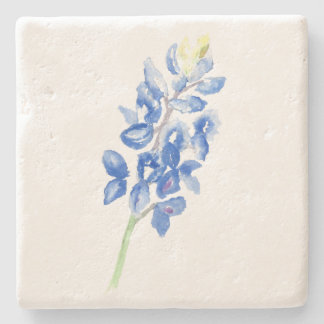 Dessous-de-verre En Pierre Aquarelle bleu 1