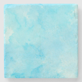 Dessous-de-verre En Pierre Aquarelle bleu clair - Style serène