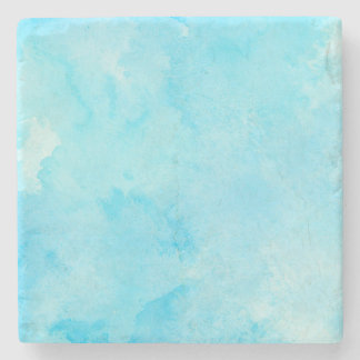 Dessous-de-verre En Pierre Aquarelle bleu clair - Style serène