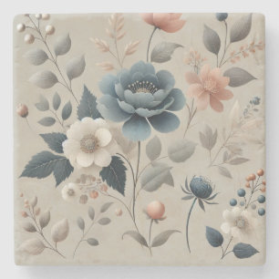 Dessous-de-verre En Pierre Aquarelle Floral Parfait pour le printemps et l'ét
