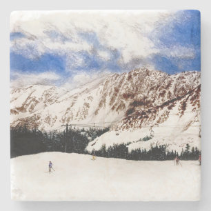 Dessous-de-verre En Pierre Arapahoe Basin Ski Day