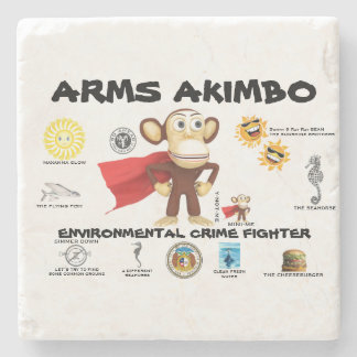 Dessous-de-verre En Pierre ARMSAKIMBO Stone Coaster