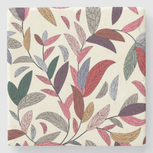 Dessous-de-verre En Pierre Arrière - plan floral