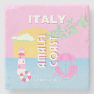 Dessous-de-verre En Pierre Art de voyage Italie, Côte amalfitaine, Préparatoi