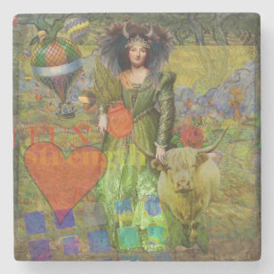 Dessous-de-verre En Pierre Art gothique de l'Imaginaire de Taurus vintage