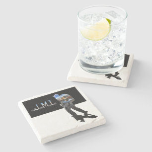 Dessous-de-verre En Pierre Art - Hiker Silhouette - John Muir Trail Texte