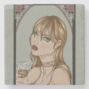 Dessous-de-verre En Pierre Art Nouveau