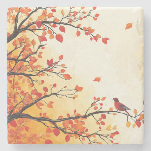 DESSOUS-DE-VERRE EN PIERRE AUTOMNE N° 1