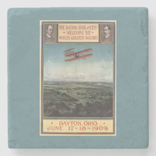 Dessous-de-verre En Pierre Avion de frères de Wright