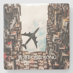 Dessous-de-verre En Pierre Avion de Hong Kong