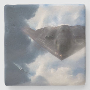Dessous-de-verre En Pierre B-2 Bombardier furtif Bombardier