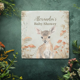 Dessous-de-verre En Pierre Baby shower Boho Woodland