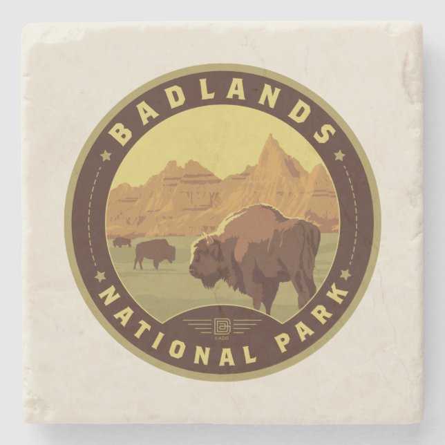 Dessous-de-verre En Pierre Badlands National Park (Devant)