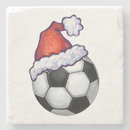 Dessous-de-verre En Pierre Balle de football Noël