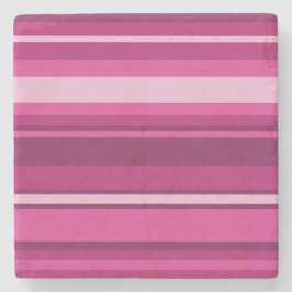 Dessous-de-verre En Pierre Bandes de Fuschia