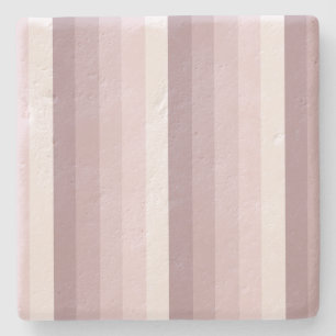 Dessous-de-verre En Pierre Bandes d'ombre à quartz rose