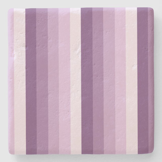 Dessous-de-verre En Pierre Bandes d'ombre prune violette (Devant)
