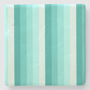 Dessous-de-verre En Pierre Bandes d'ombre turquoise