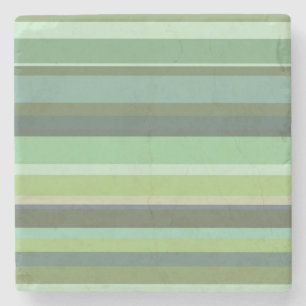 Dessous-de-verre En Pierre Bandes horizontales vert olive