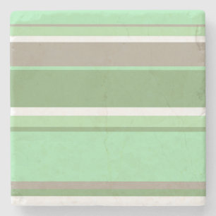 Dessous-de-verre En Pierre Bandes vert pâle