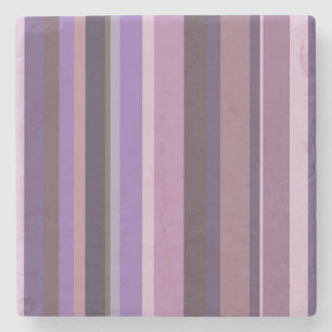 Dessous-de-verre En Pierre Bandes verticales mauves