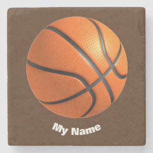 Dessous-de-verre En Pierre Basket-ball Votre nom
