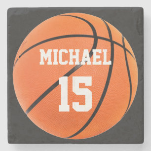 Dessous-de-verre En Pierre Basket-ball Votre nom