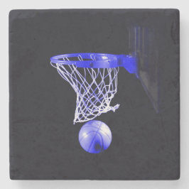 Dessous-de-verre En Pierre Basket bleu