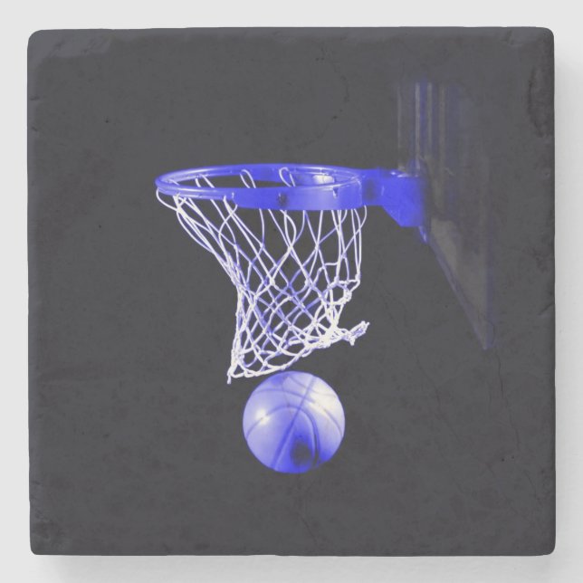 Dessous-de-verre En Pierre Basket bleu (Devant)