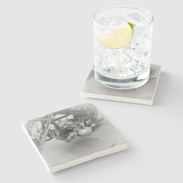 Dessous-de-verre En Pierre Beer Motorcycle Coaster 17 (Côté)