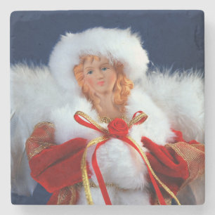 Dessous-de-verre En Pierre Belle impression d'ange de Noël