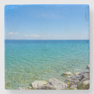 Dessous-de-verre En Pierre Belles Couleurs Du Lac Huron