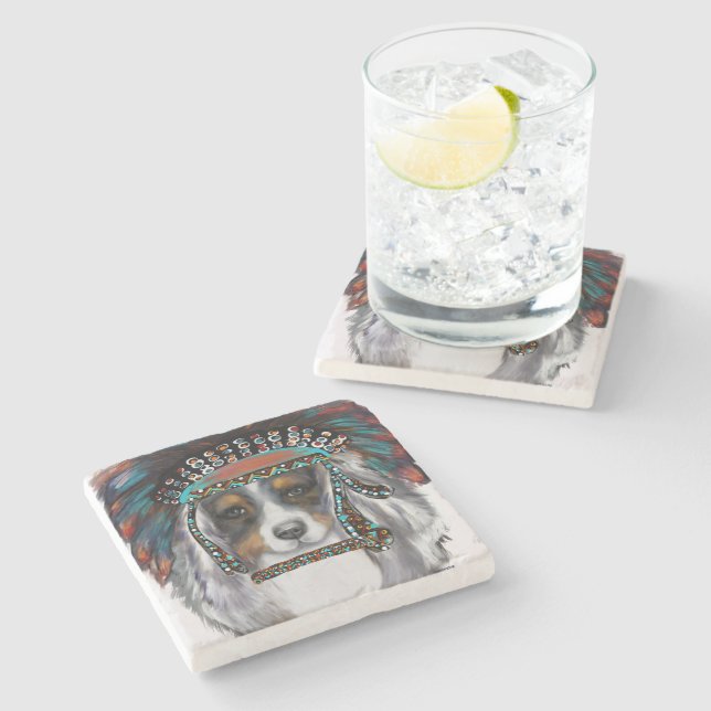 Dessous-de-verre En Pierre Berger Australien (Côté)