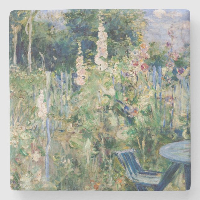 Dessous-de-verre En Pierre Berthe Morisot - Tremieres Rose (Devant)