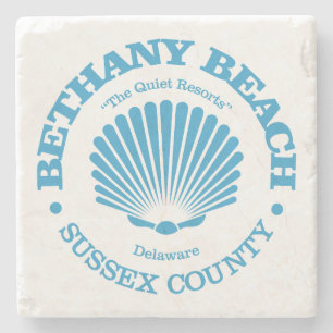 Dessous-de-verre En Pierre Bethany Beach (coquillage)