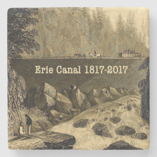 Dessous-de-verre En Pierre Bicentenaire du canal Erie historique