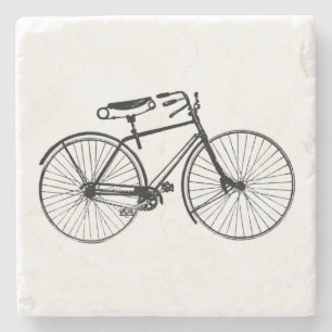 Dessous-de-verre En Pierre Bicyclette vintage