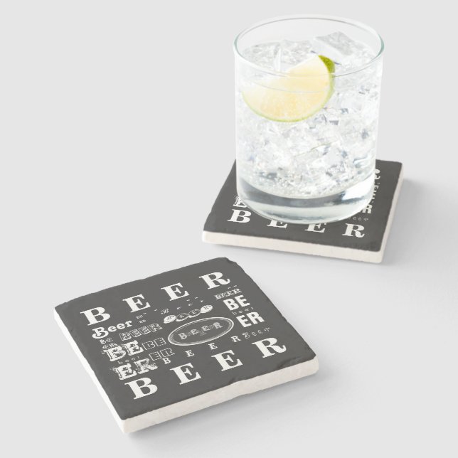 Dessous-de-verre En Pierre Bière (Côté)