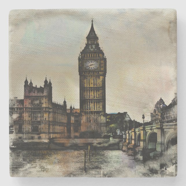 Dessous-de-verre En Pierre Big Ben (Devant)