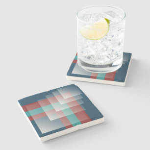 Dessous-de-verre En Pierre bleu bordeaux turquoise