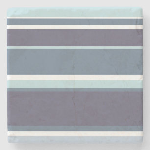Dessous-de-verre En Pierre Bleu-gris