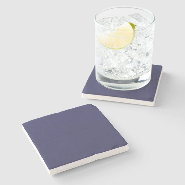 Dessous-de-verre En Pierre Bleu marine (Côté)