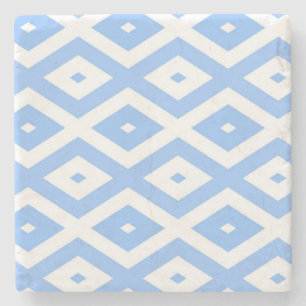 Dessous-de-verre En Pierre Blue and white diamond