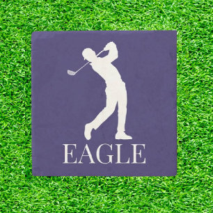 Dessous-de-verre En Pierre Blue Navy Golf EAGLE