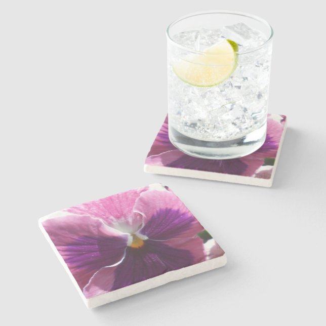 Dessous-de-verre En Pierre Bonheur (Côté)