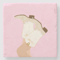 Bottes de fille moderne Jambes Stars Yeehaw rose