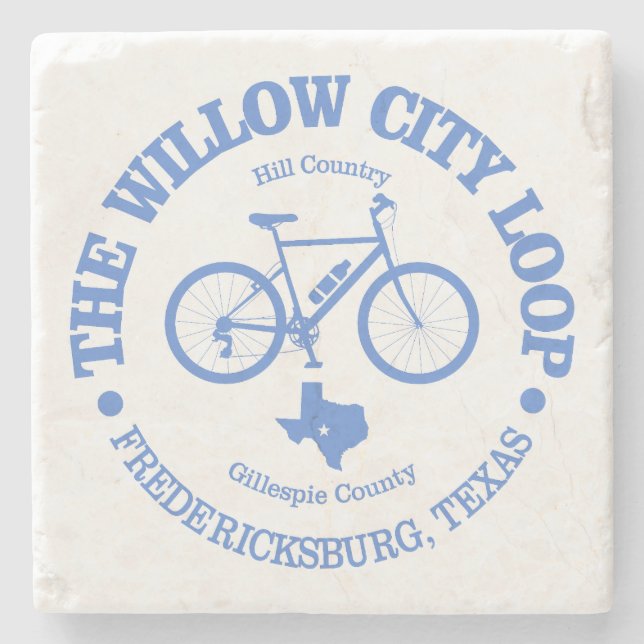 Dessous-de-verre En Pierre Boucle Willow City (cyclisme) (Devant)