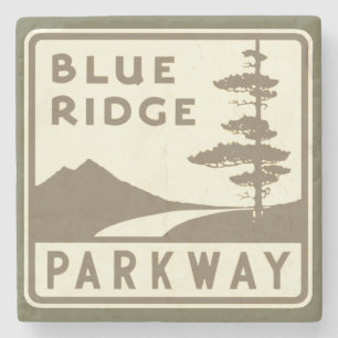 Dessous-de-verre En Pierre Bouclier Blue Ridge Parkway