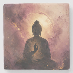 Dessous-de-verre En Pierre Bouddha mystique Méditation Zen